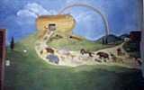 Noah's Ark painted on a wall